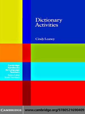 cover image of Dictionary Activities
